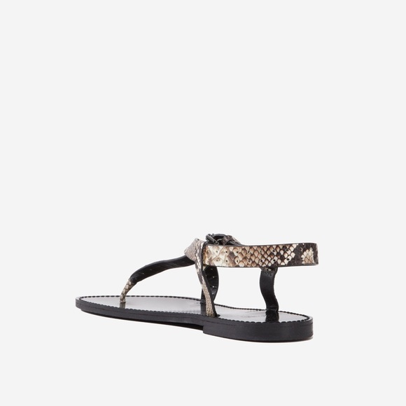 The Kooples Snakeskin Patterned Women's Sandals. Size 38. NWT! - Picture 2 of 4